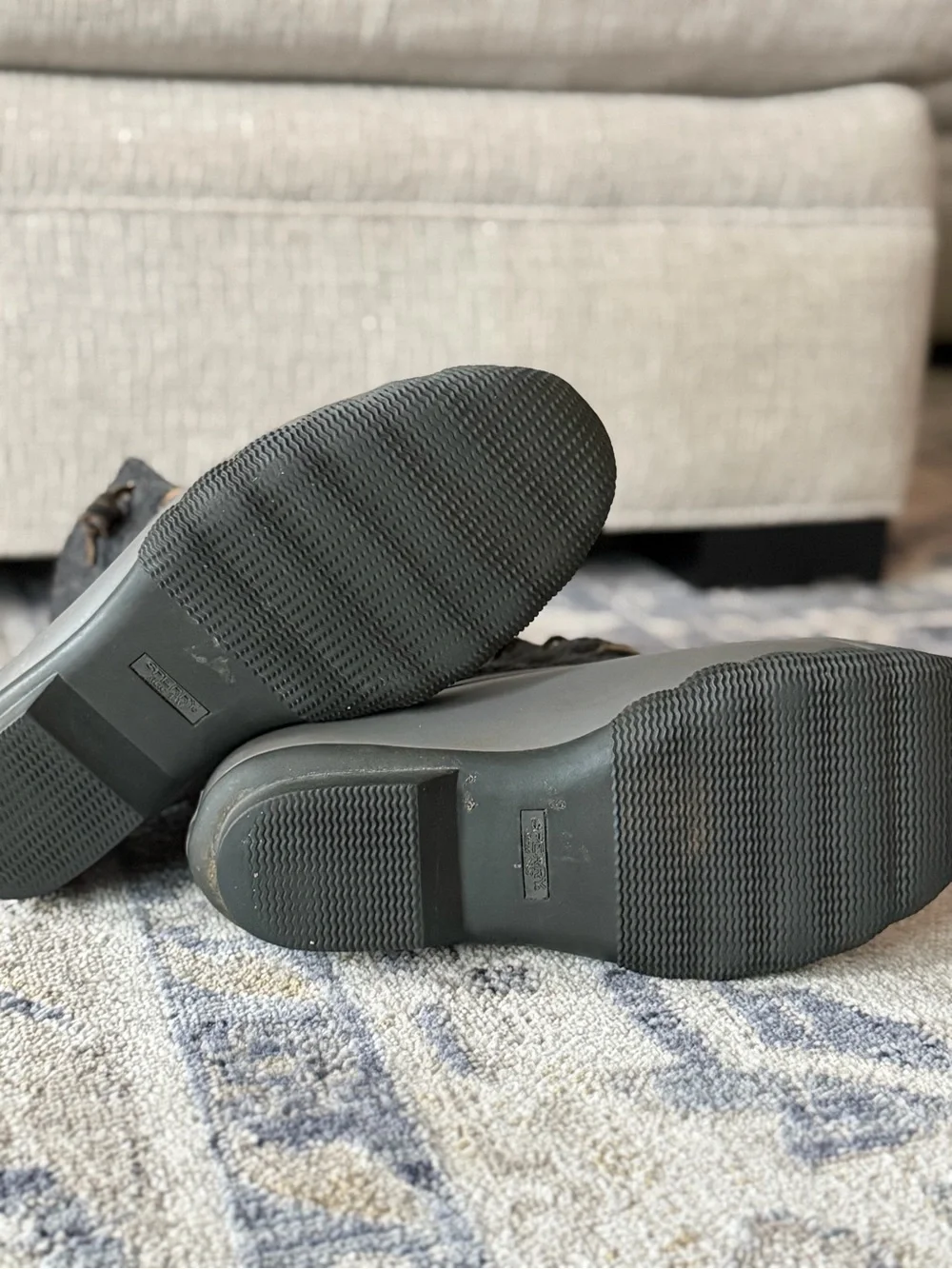 Sperry Gray Quilted Duck Boots - Picture 5 of 5